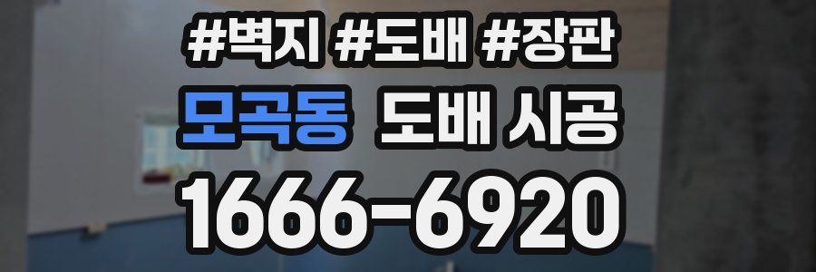 모곡동 도배 시공