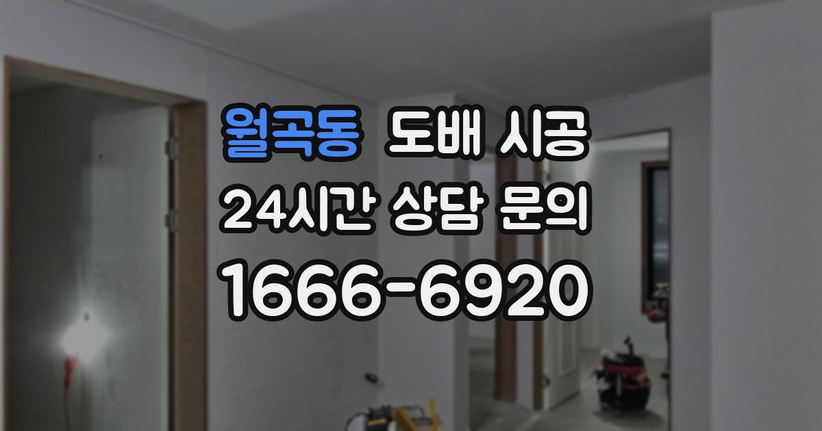 월곡동 도배 시공