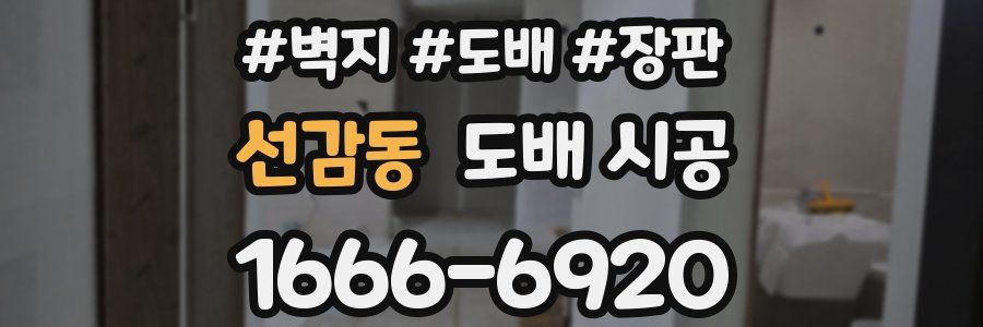 선감동 도배 시공