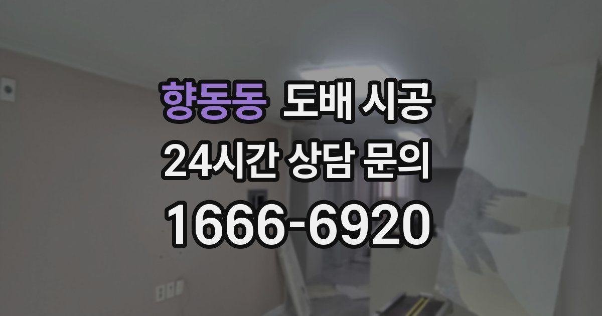 향동동 도배 시공