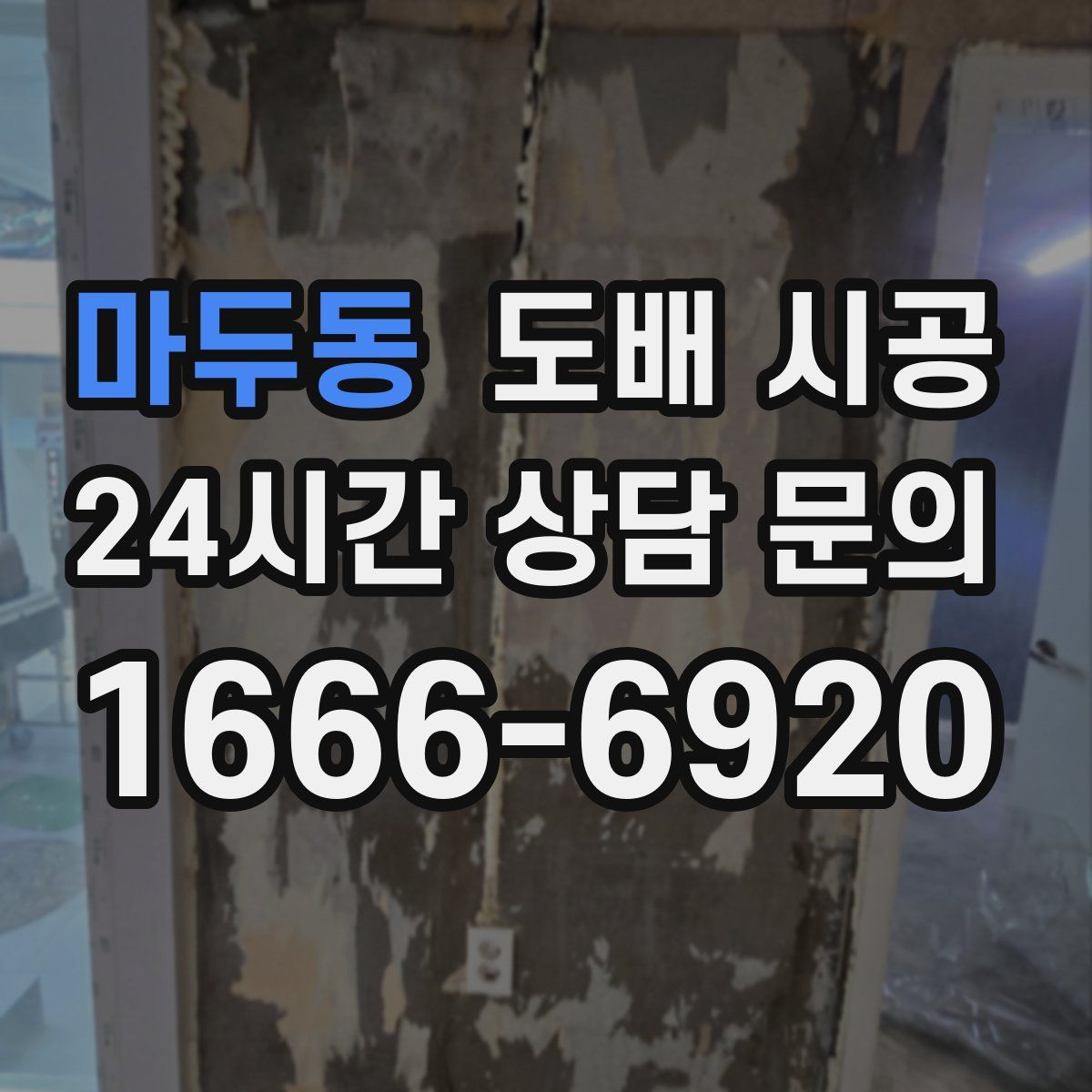 마두동 도배 시공