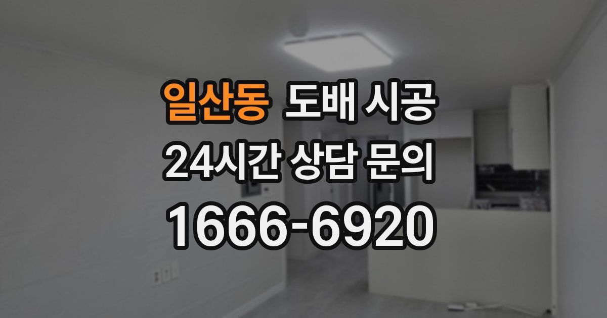 일산동 도배 시공