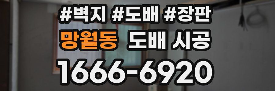 망월동 도배 시공