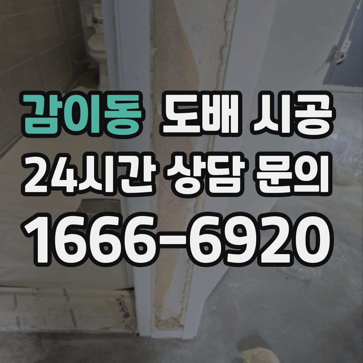 감이동 도배 시공