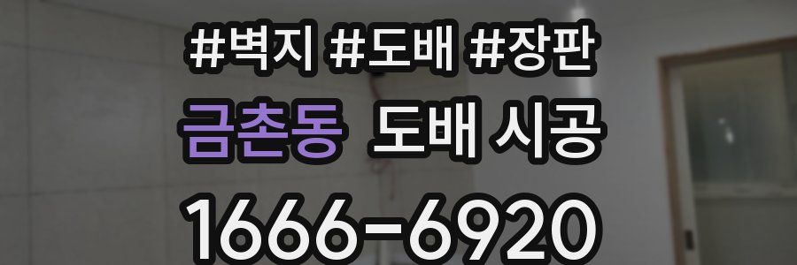 금촌동 도배 시공