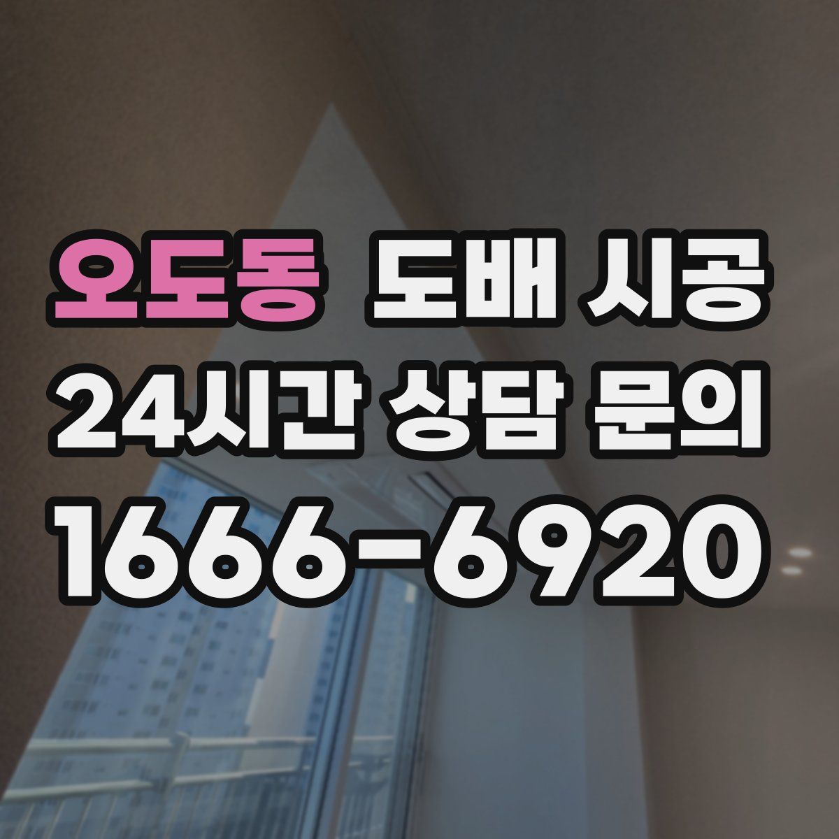 오도동 도배 시공