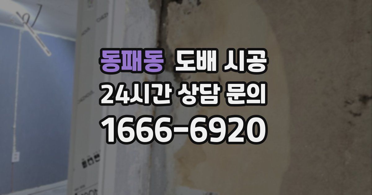 동패동 도배 시공