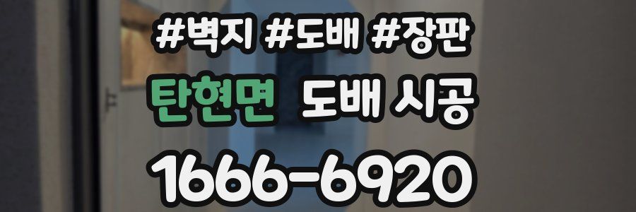탄현면 도배 시공