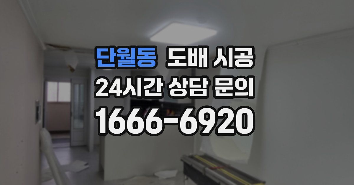 단월동 도배 시공