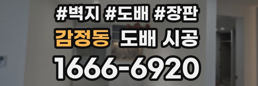 감정동 도배 시공