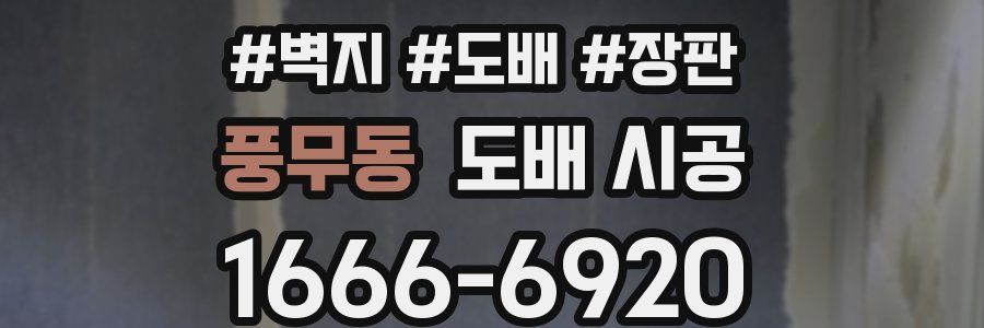 풍무동 도배 시공