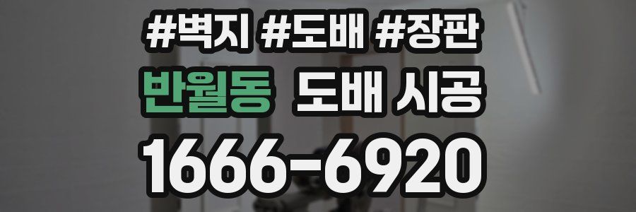 반월동 도배 시공