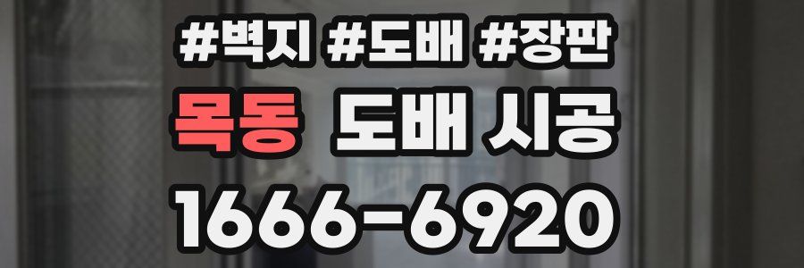 목동 도배 시공