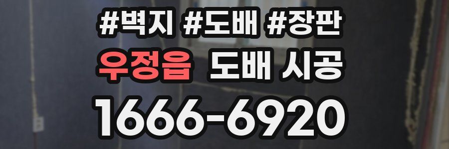 우정읍 도배 시공