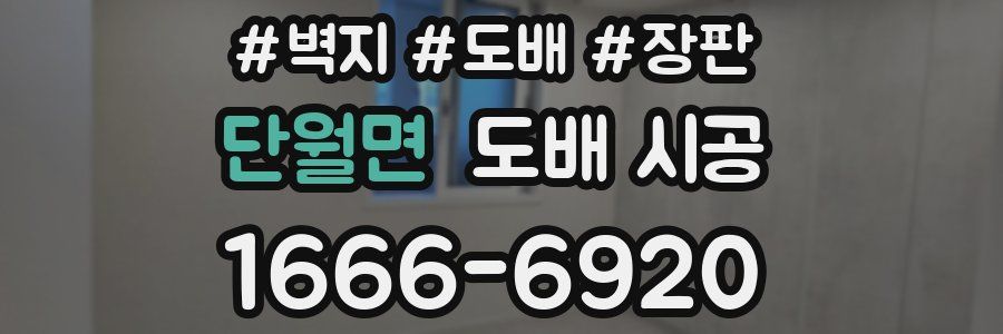 단월면 도배 시공