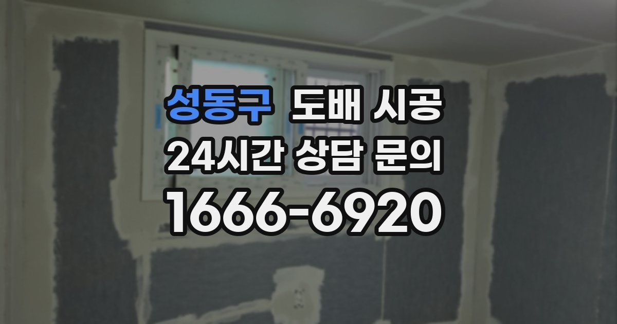 성동구 도배 시공