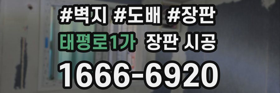 태평로1가 장판 시공
