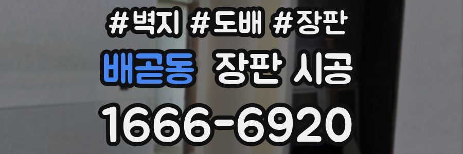 배곧동 장판 시공