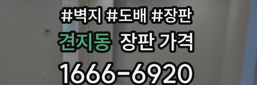 견지동 장판 가격