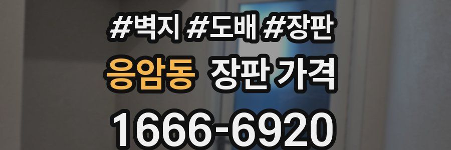 응암동 장판 가격