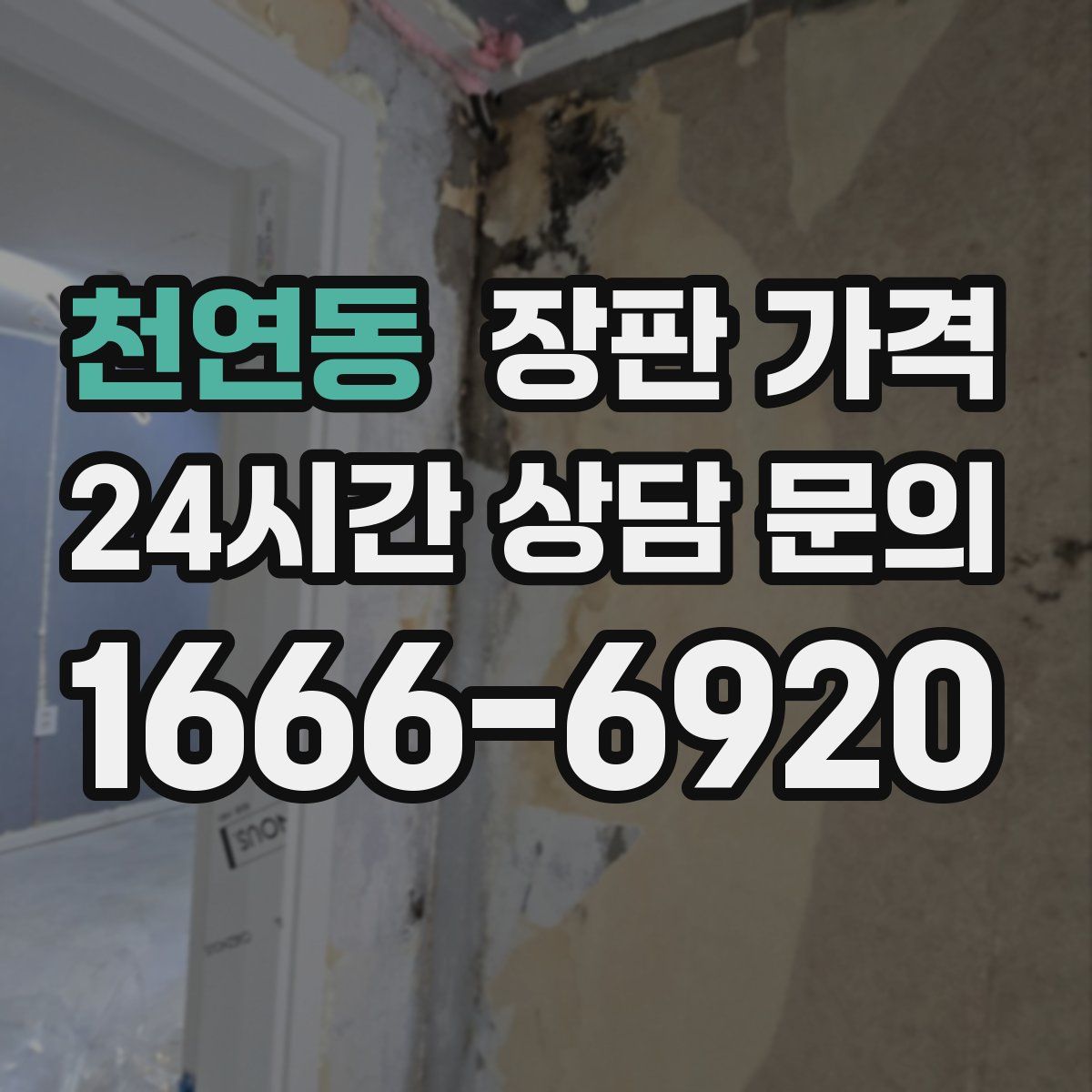 천연동 장판 가격