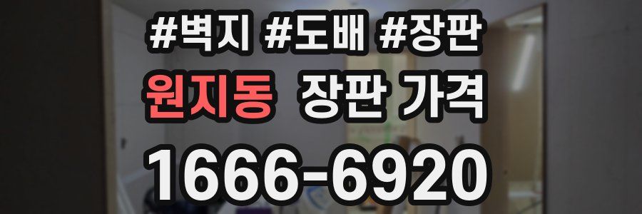 원지동 장판 가격