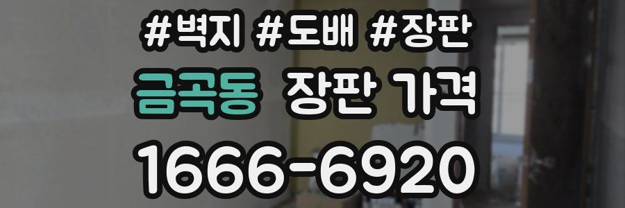 금곡동 장판 가격