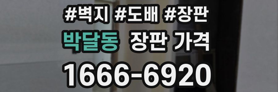 박달동 장판 가격
