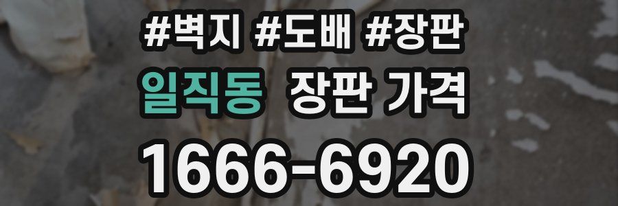 일직동 장판 가격