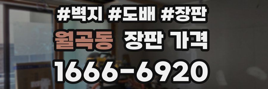 월곡동 장판 가격
