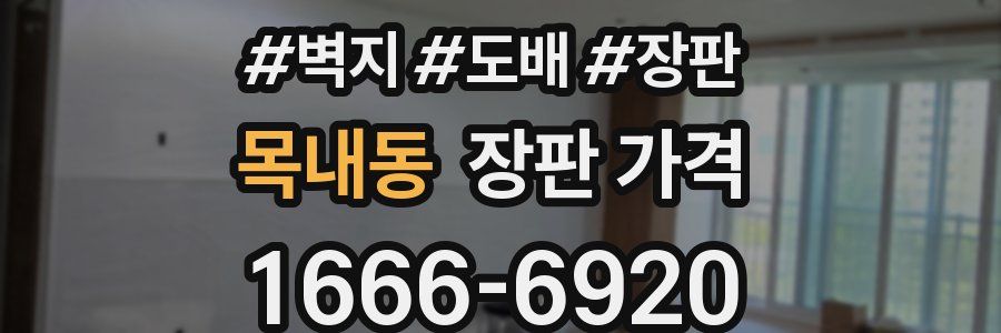 목내동 장판 가격