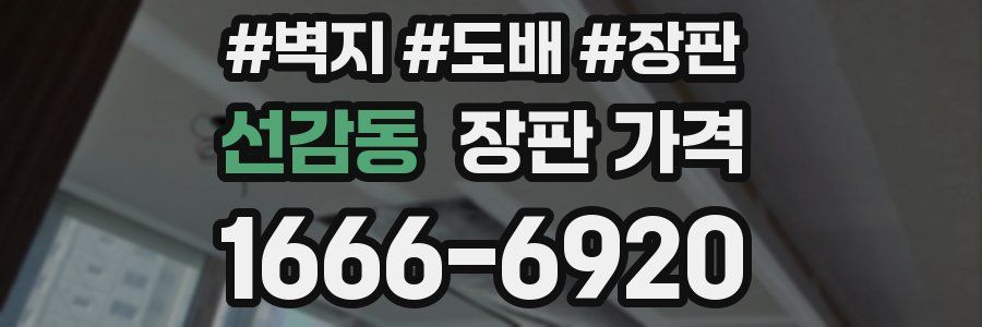 선감동 장판 가격