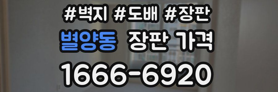 별양동 장판 가격