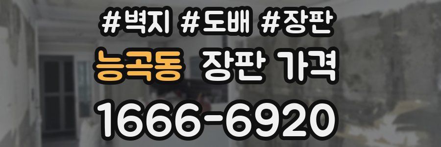 능곡동 장판 가격