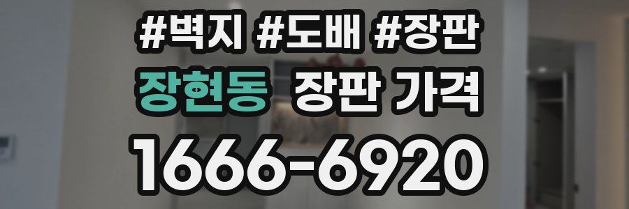 장현동 장판 가격
