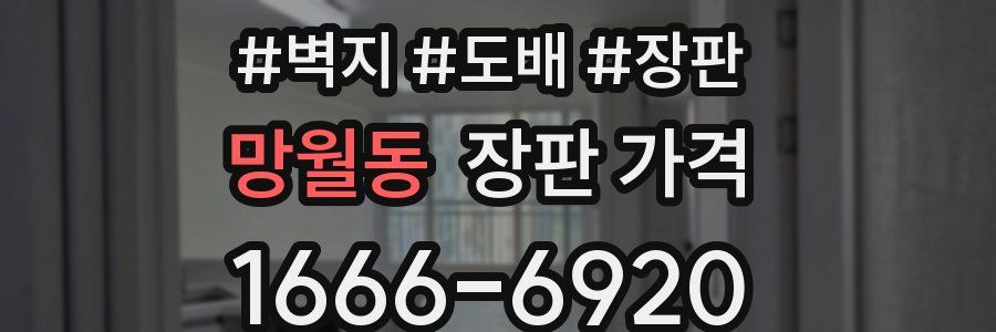 망월동 장판 가격