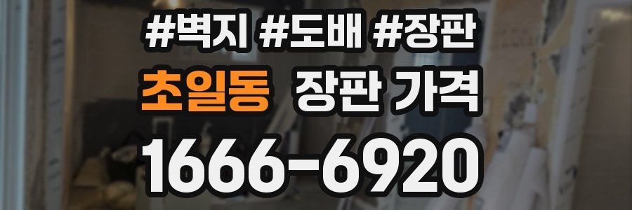 초일동 장판 가격