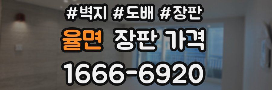율면 장판 가격