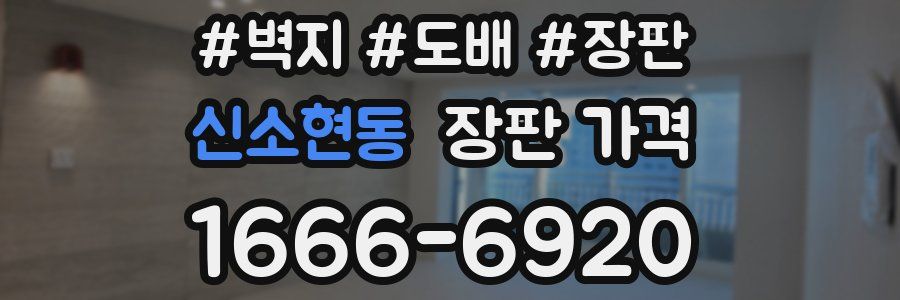 신소현동 장판 가격