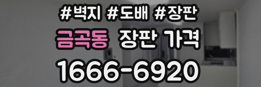 금곡동 장판 가격