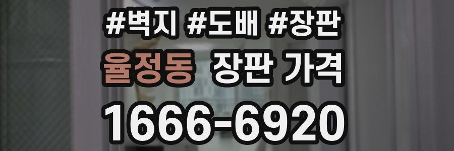 율정동 장판 가격