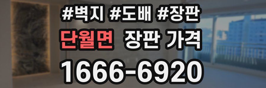 단월면 장판 가격