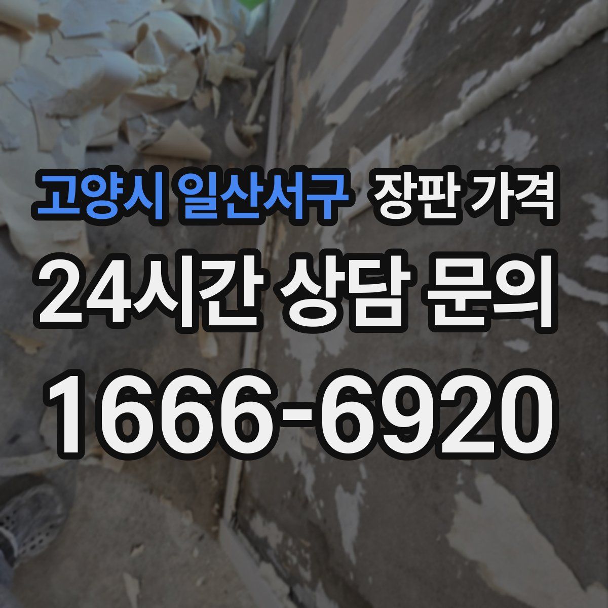 고양시 일산서구 장판 가격