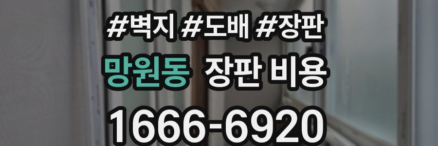 망원동 장판 비용