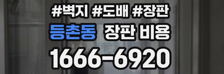 등촌동 장판 비용