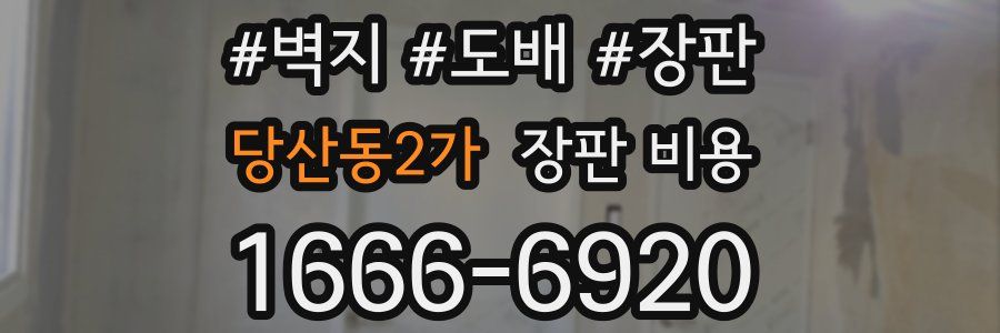 당산동2가 장판 비용