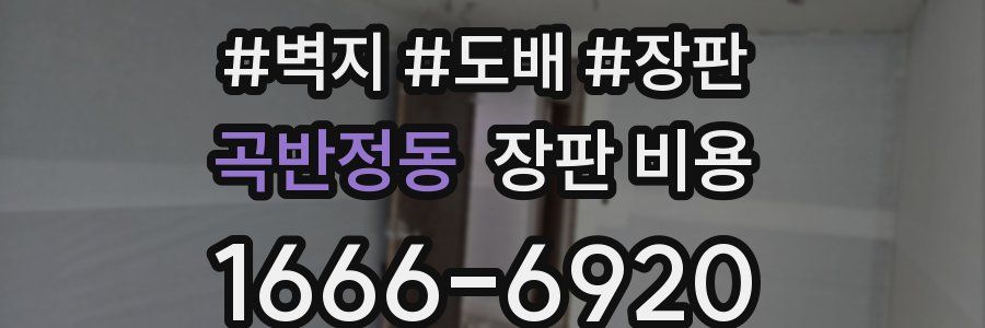 곡반정동 장판 비용