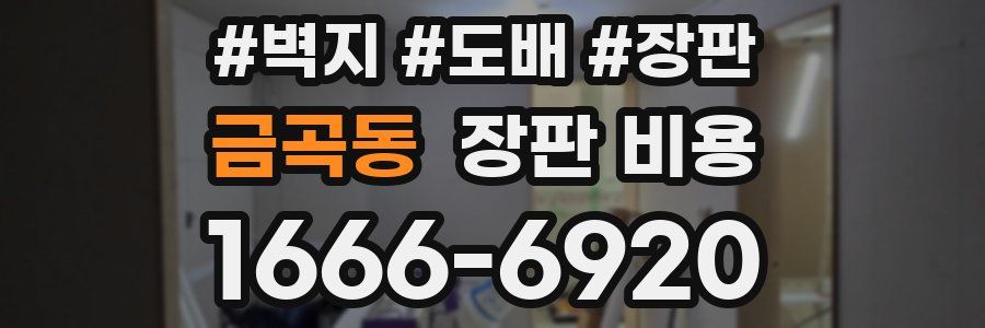 금곡동 장판 비용