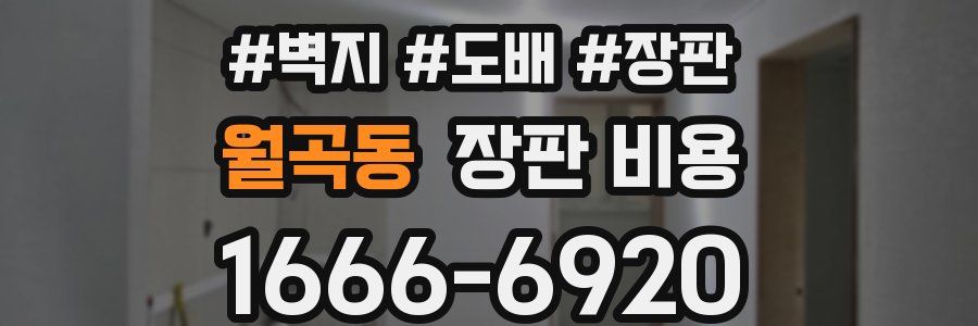 월곡동 장판 비용