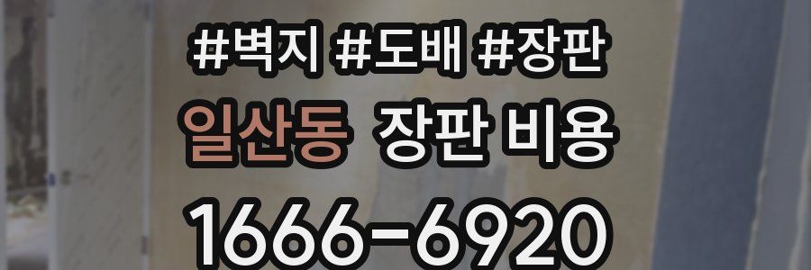 일산동 장판 비용